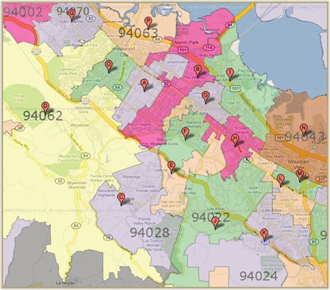 city data zip code map.